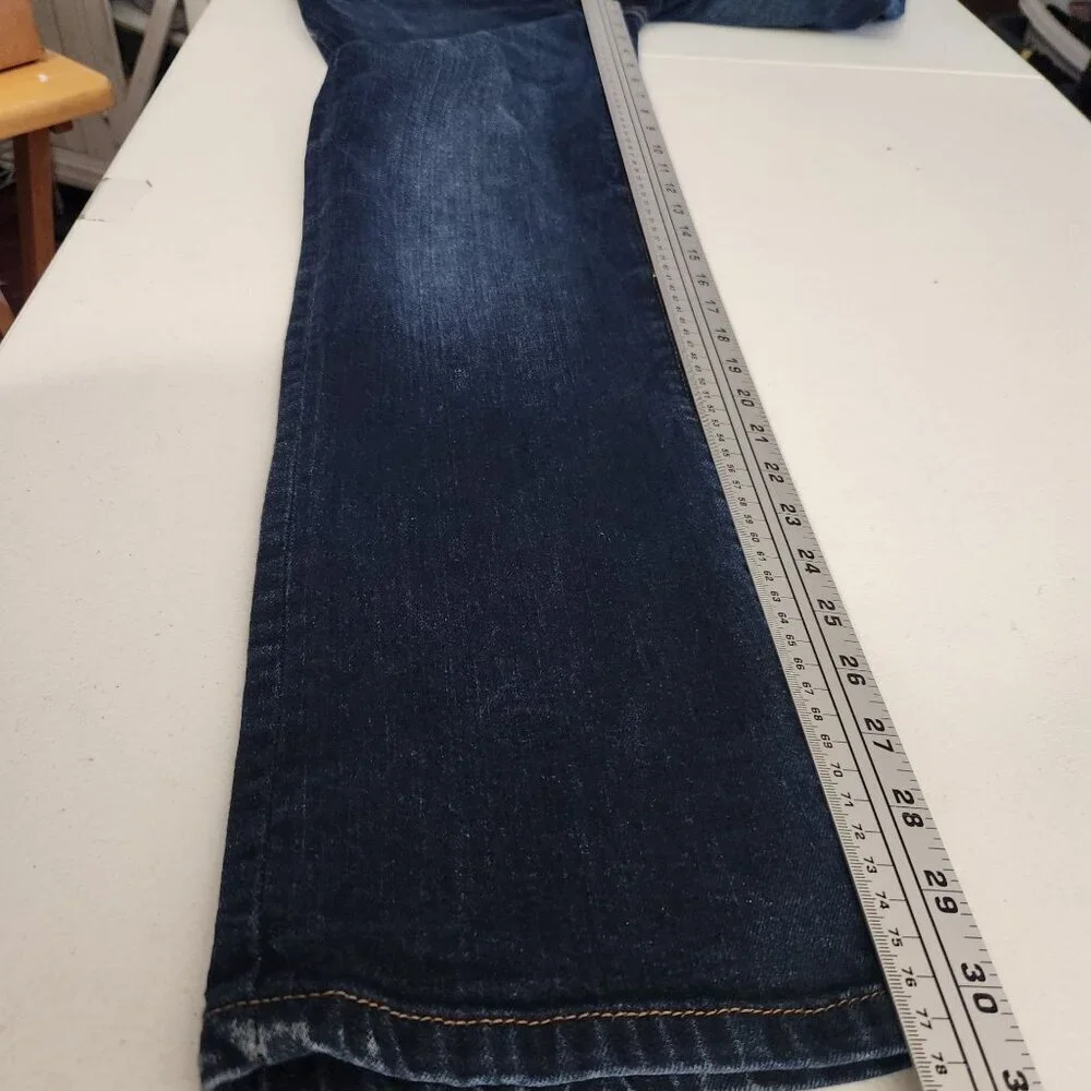Lucky Brand Womens Classic Straight Leg Jeans Junior Size 20 Dark Wash